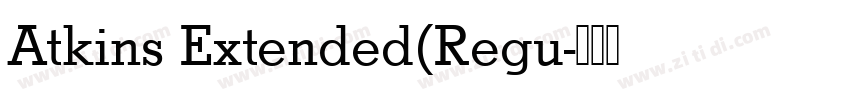 Atkins Extended(Regu字体转换